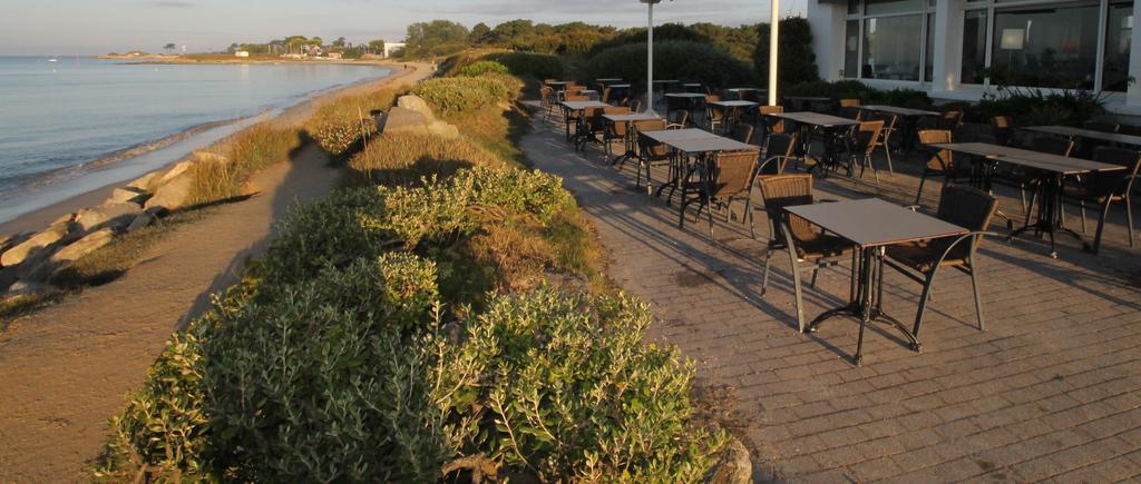Logis Hotel & Restaurant Les Mouettes - Larmor Plage, Proche De Lorient المظهر الخارجي الصورة
